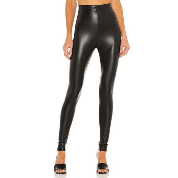 Commando Perfect Control Faux Leather Legging Size XL Petite Black - Picture 2 of 5
